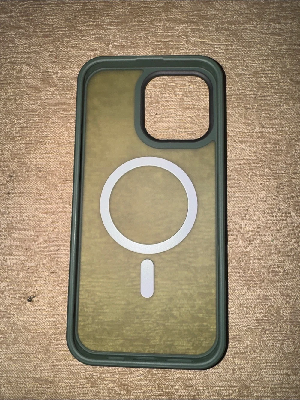 Slim Protective Green iPhone Case with Magnetic Ring